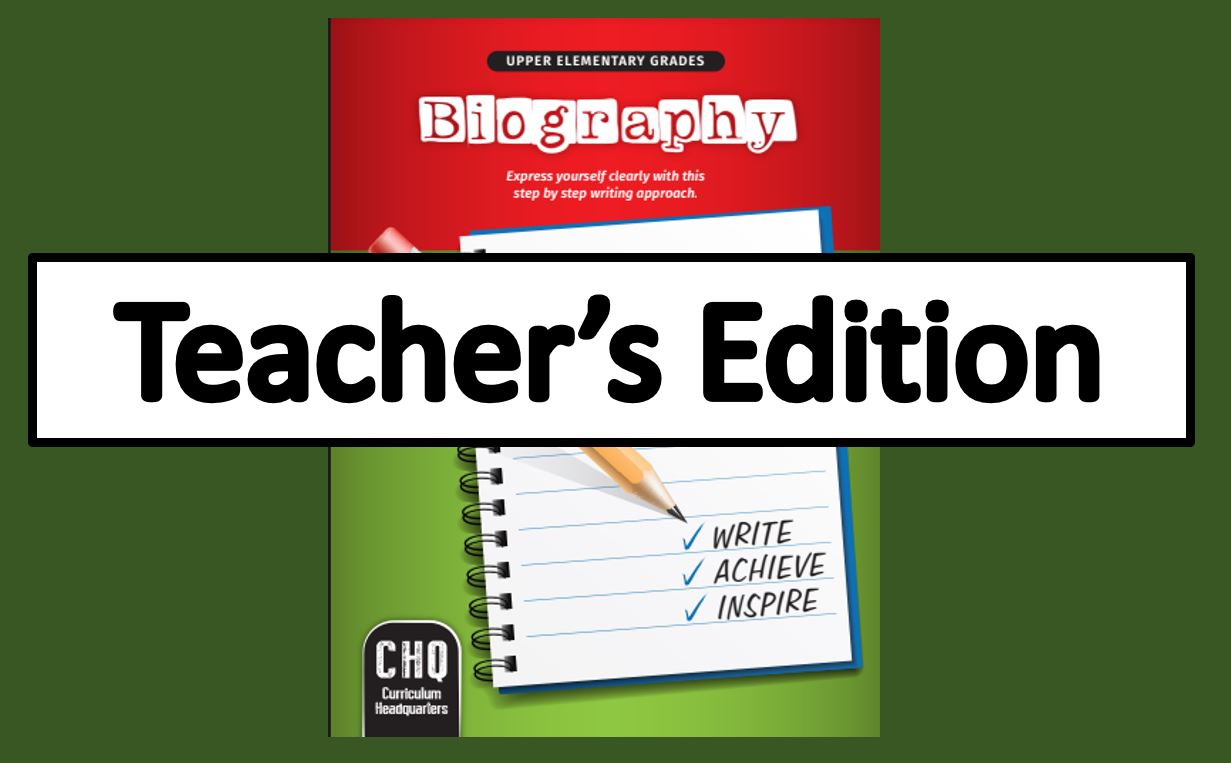 Biography Teacher's Edition - Digital Download