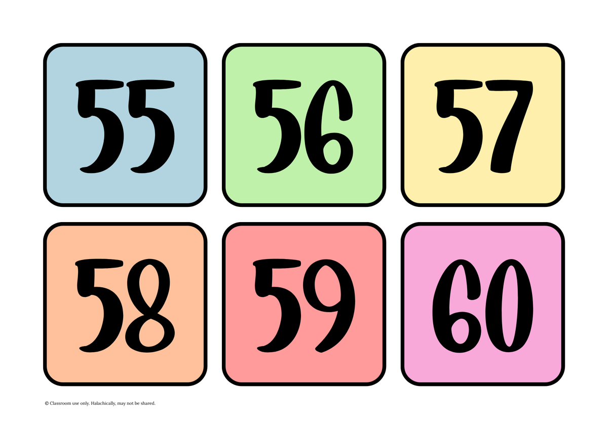 Number Flashcards 1 - 100 {Pre K-Grade 2}