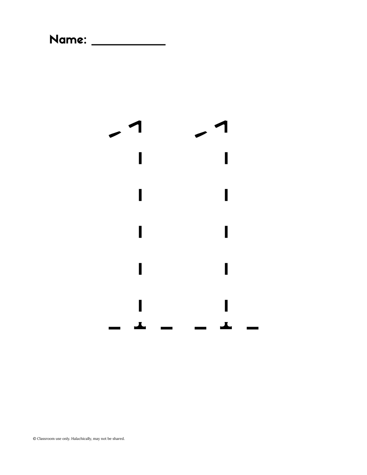 Number Tracing 1-20 {Pre K-Grade 1}