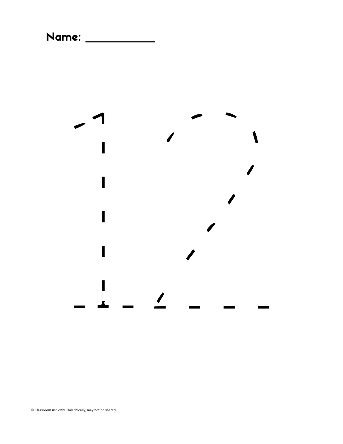 Number Tracing 1-20 {Pre K-Grade 1}
