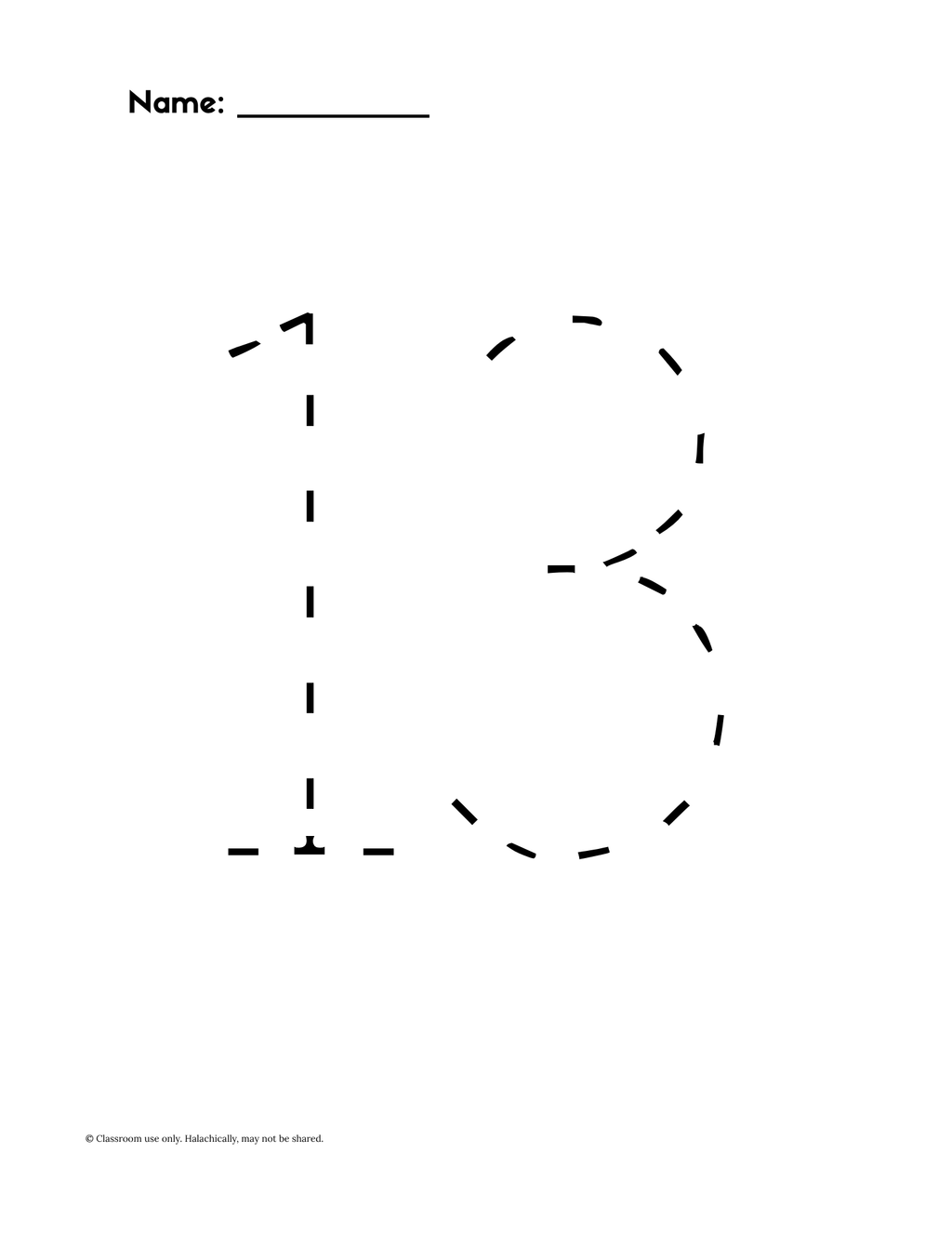 Number Tracing 1-20 {Pre K-Grade 1}