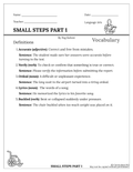 Small Steps Part 1