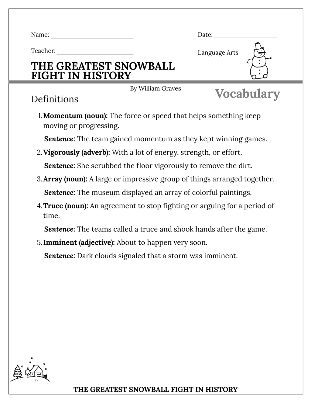 The Greatest Snowball Fight in History
