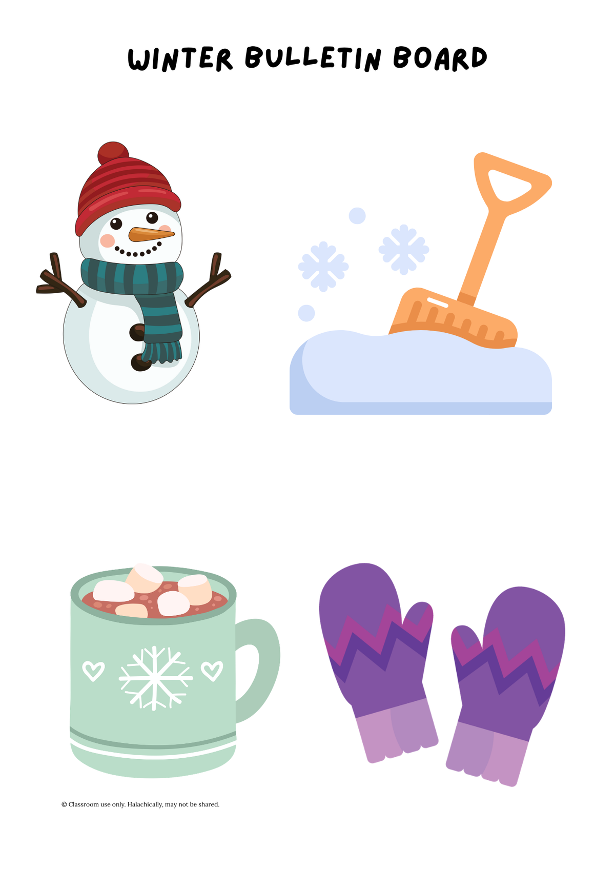 Winter Bulletin Board {Pre K-K}
