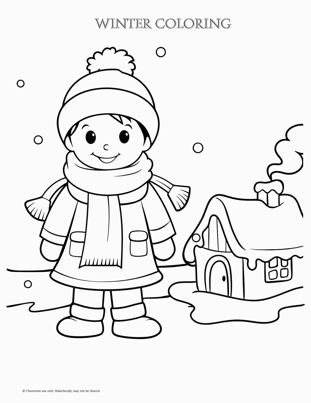 Winter Coloring {Pre K-K}