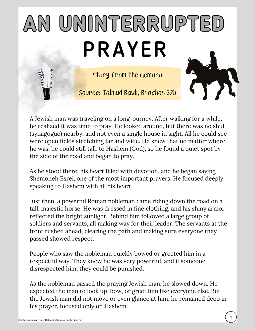 An Uninterrupted Prayer {3-5}