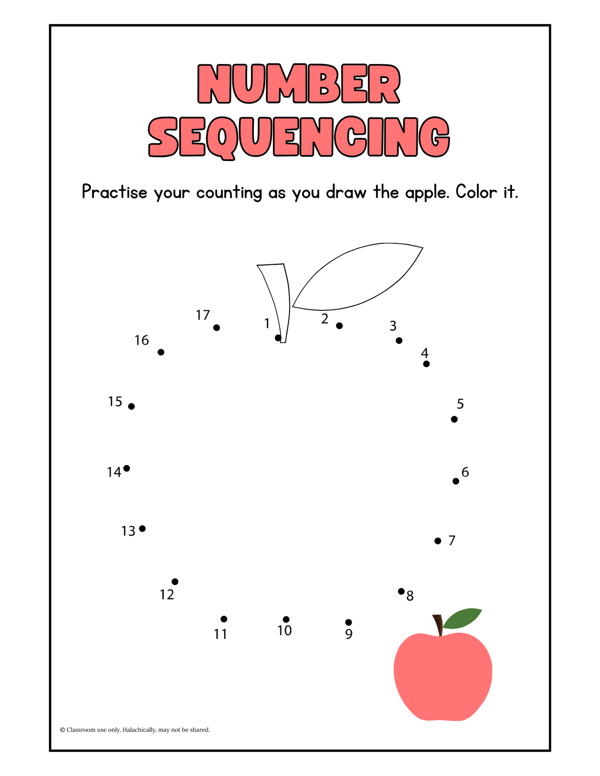Number Sequencing {Pre K-Grade 1}