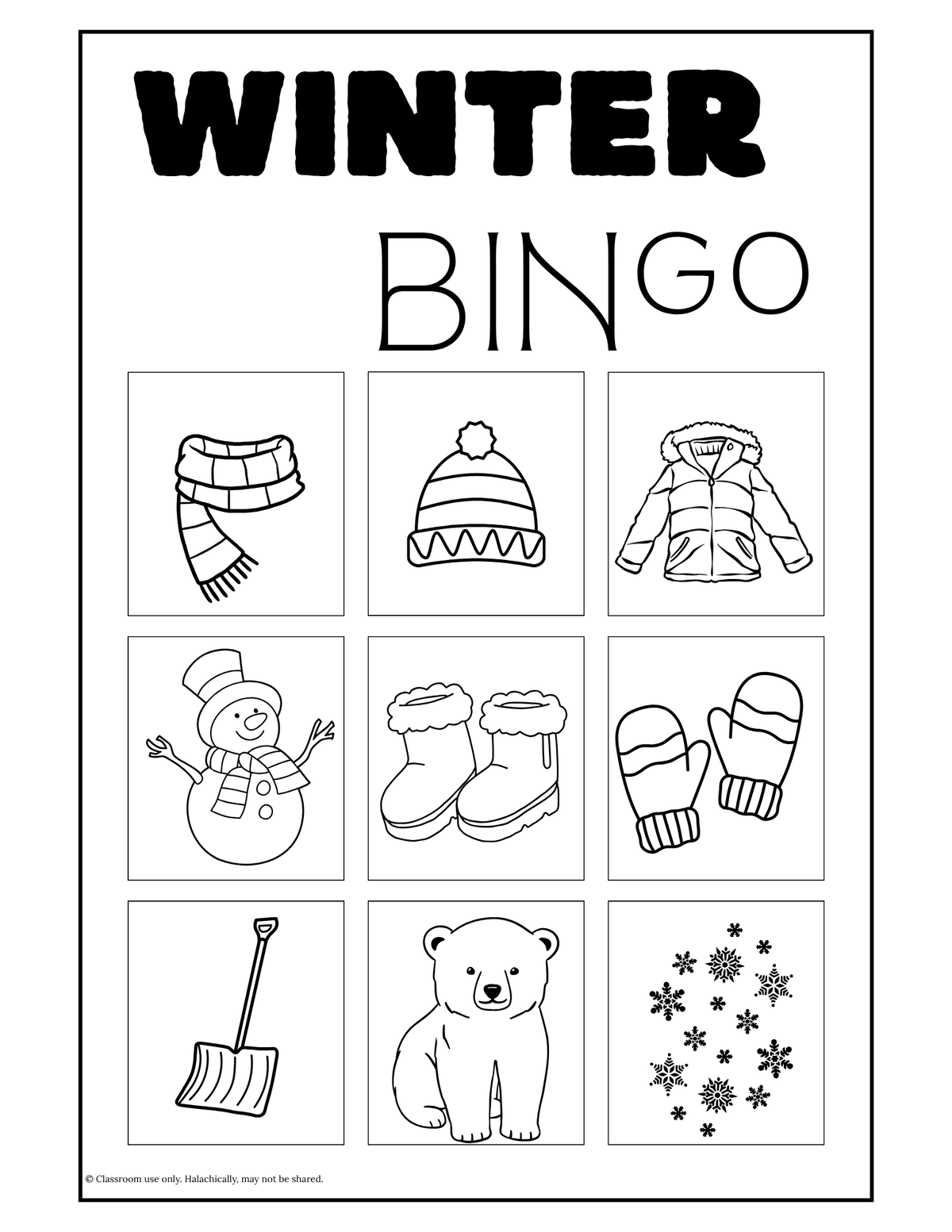 Winter Bingo