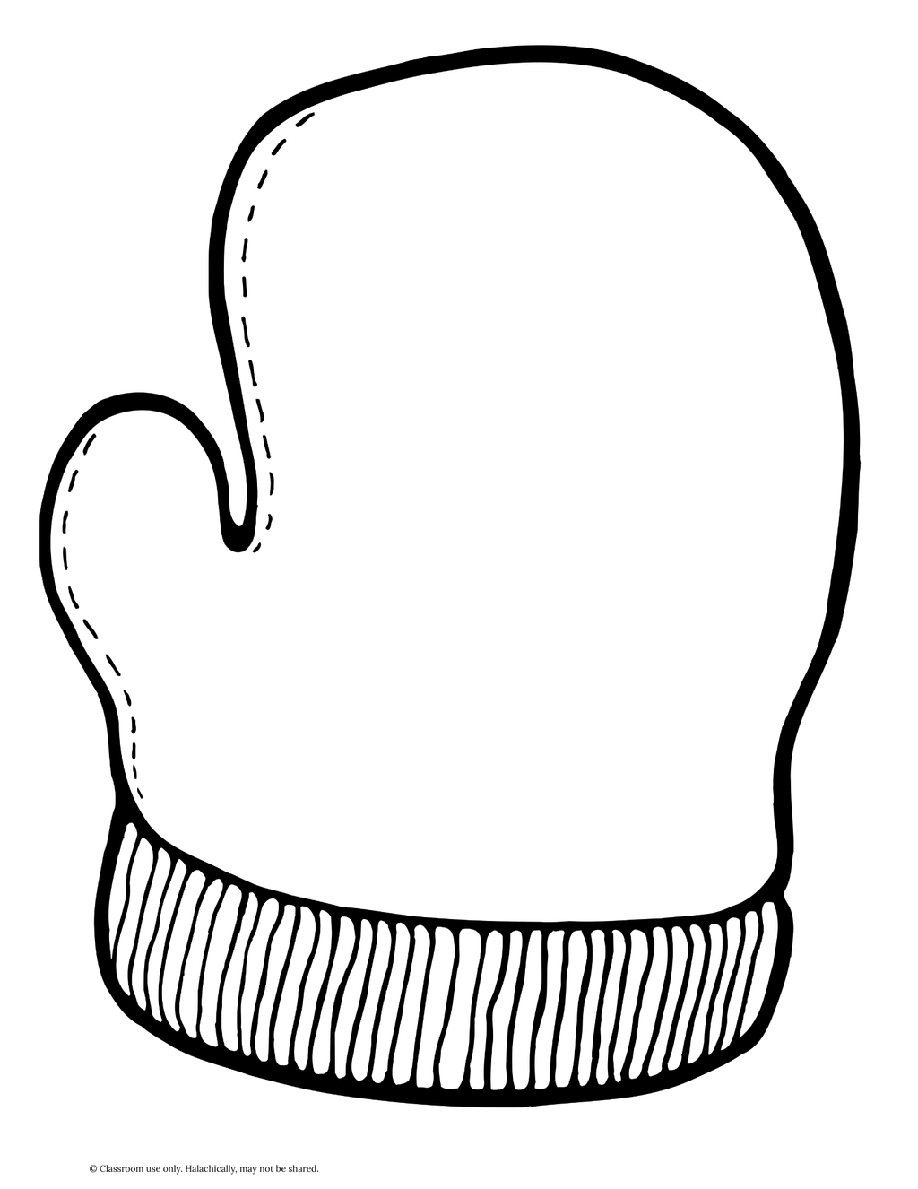 Mitten Craft {Pre K-K}