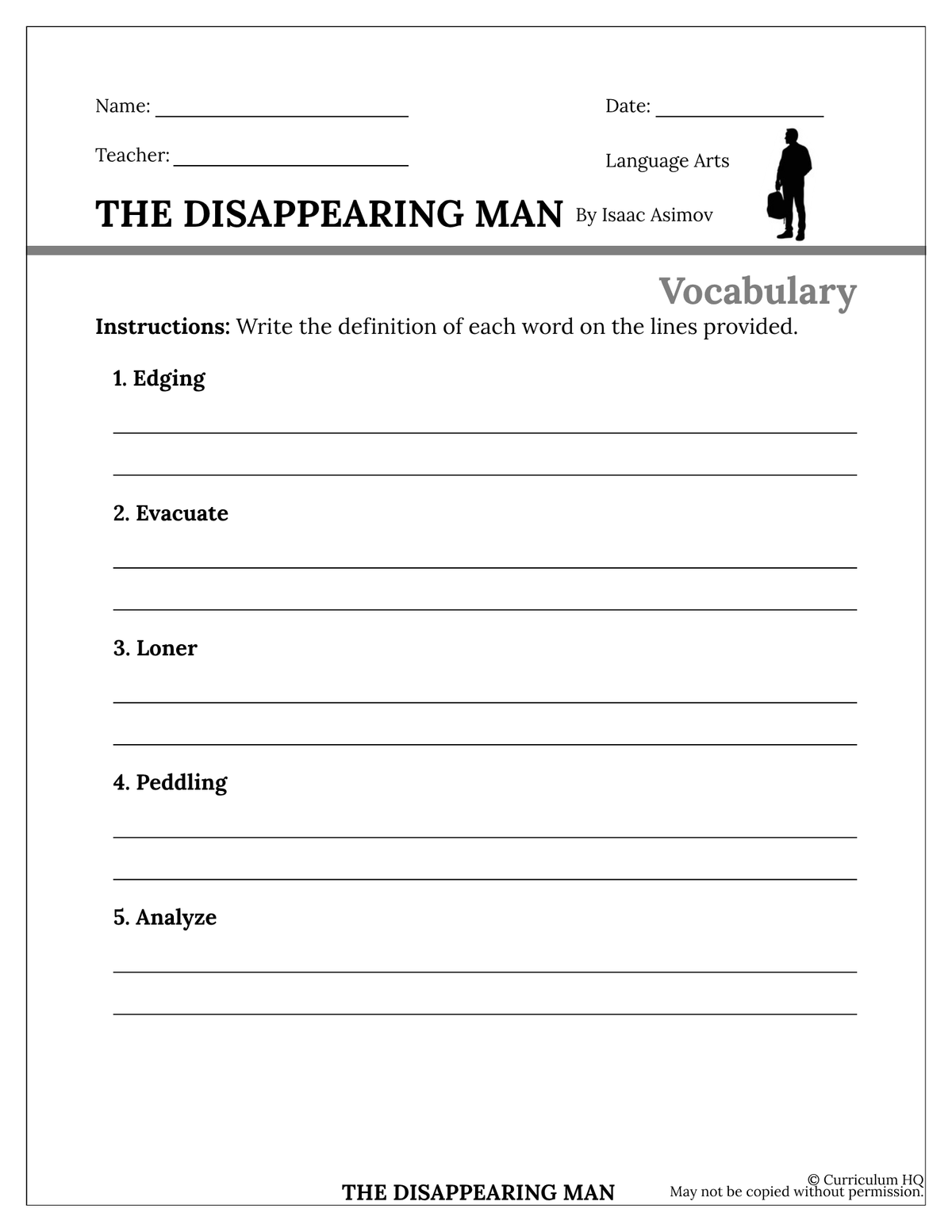 The Disappearing Man