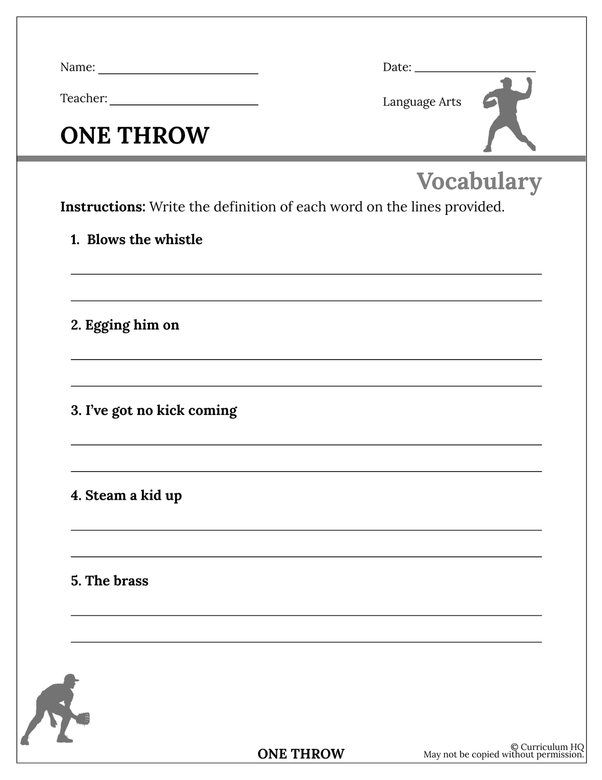 One Throw