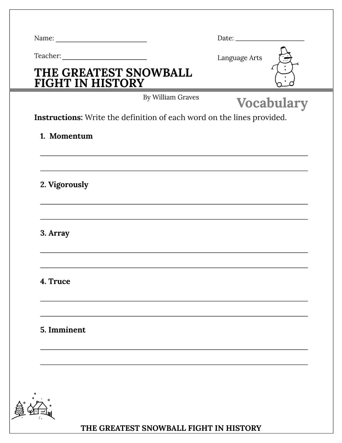 The Greatest Snowball Fight in History