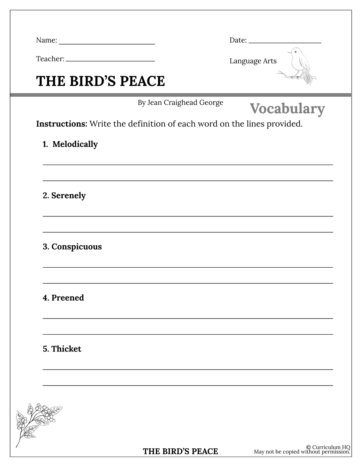The Bird's Peace