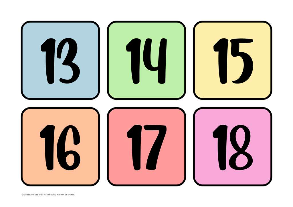 Number Flashcards 1 - 100 {Pre K-Grade 2}