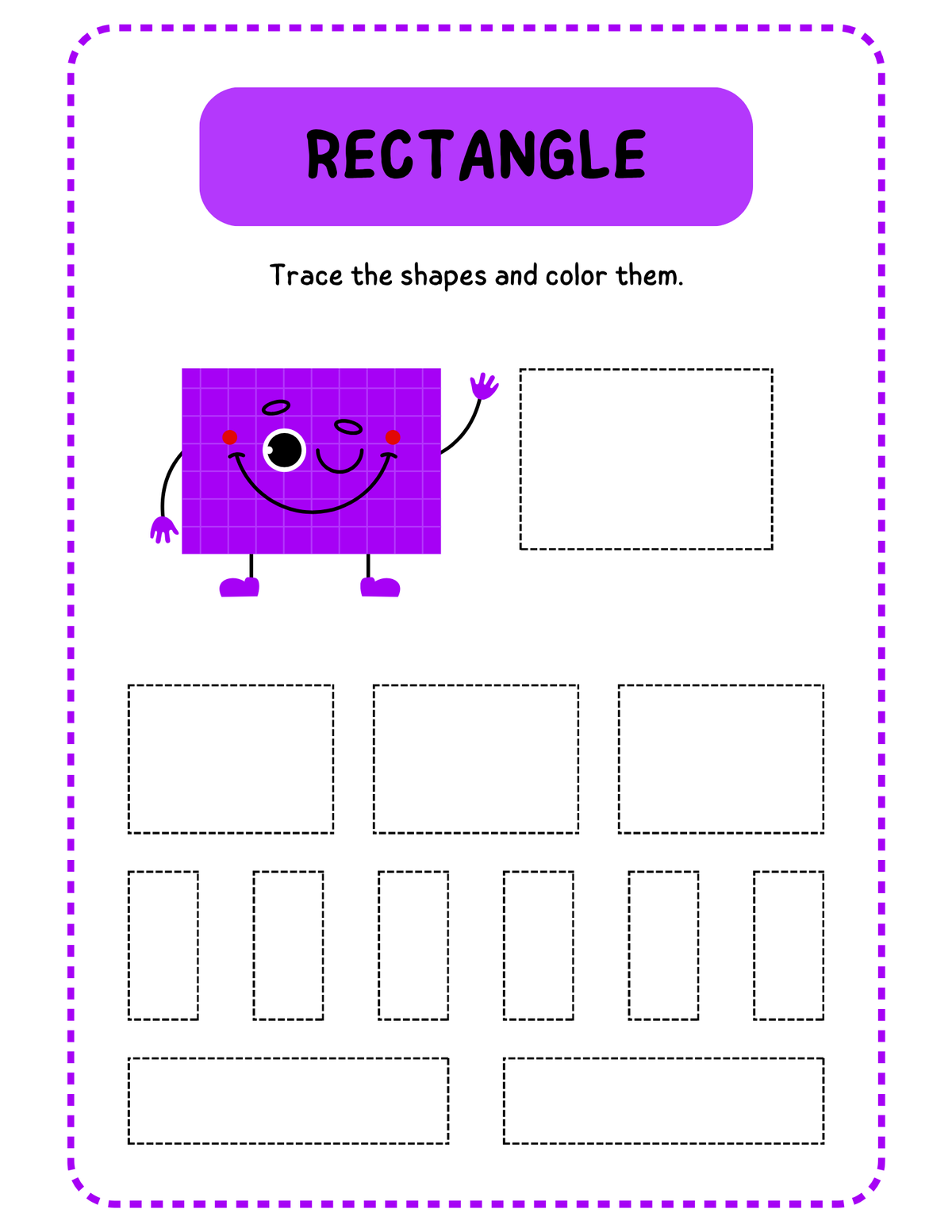 Shapes Tracing {Pre K-K|