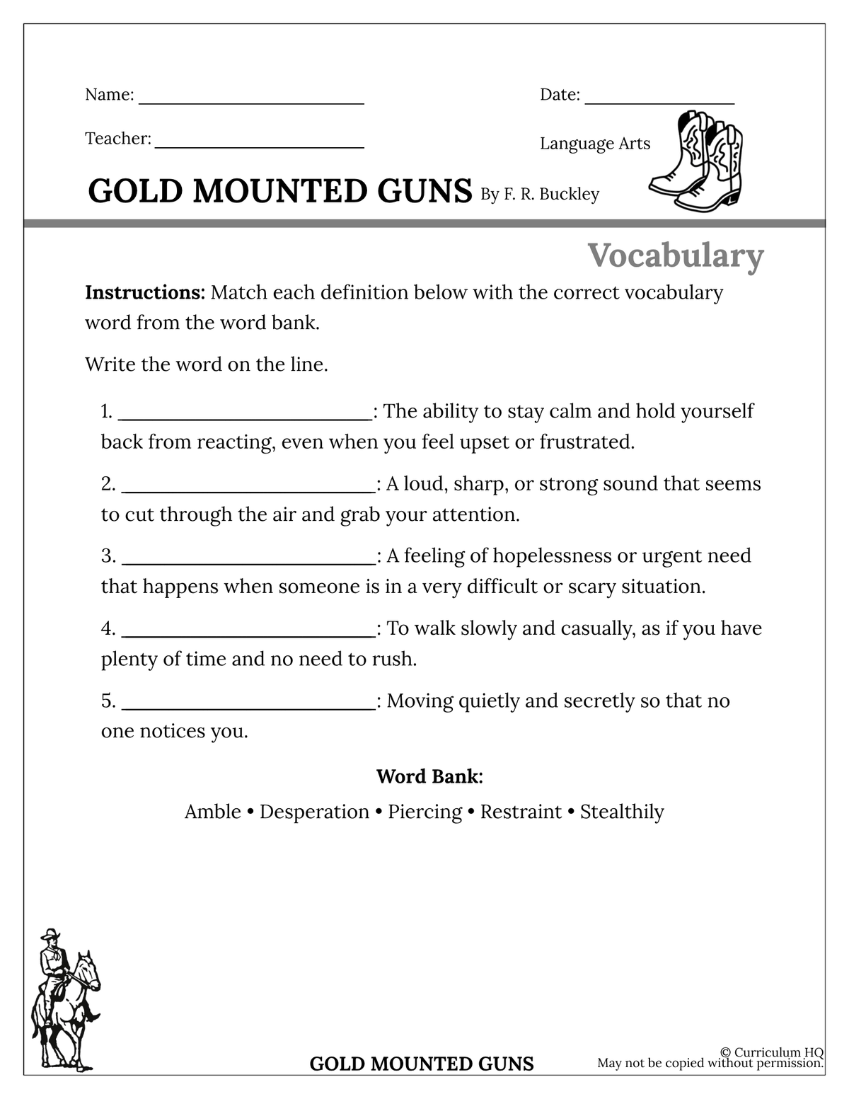Gold Mounted Guns
