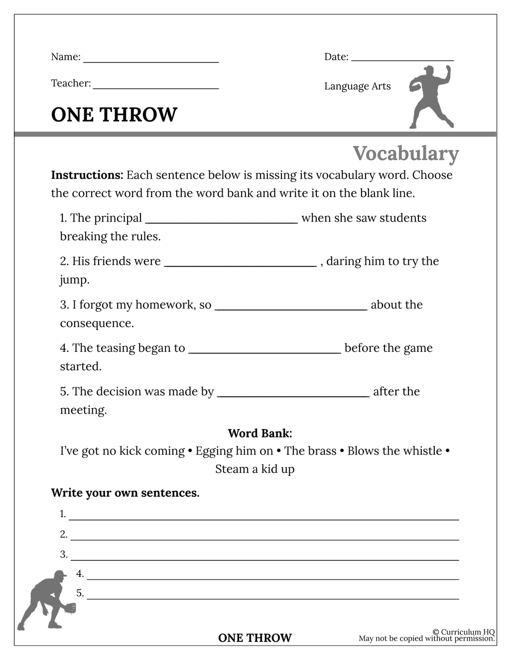 One Throw