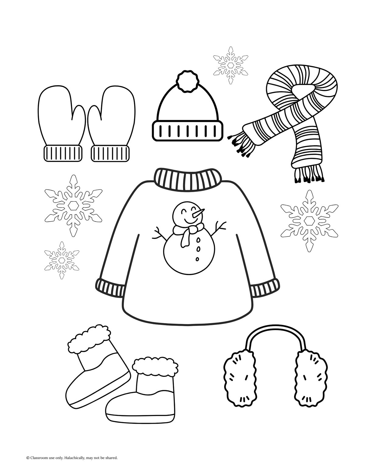 Winter Coloring Pages