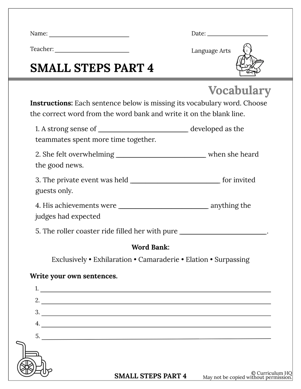 Small Steps Part 4
