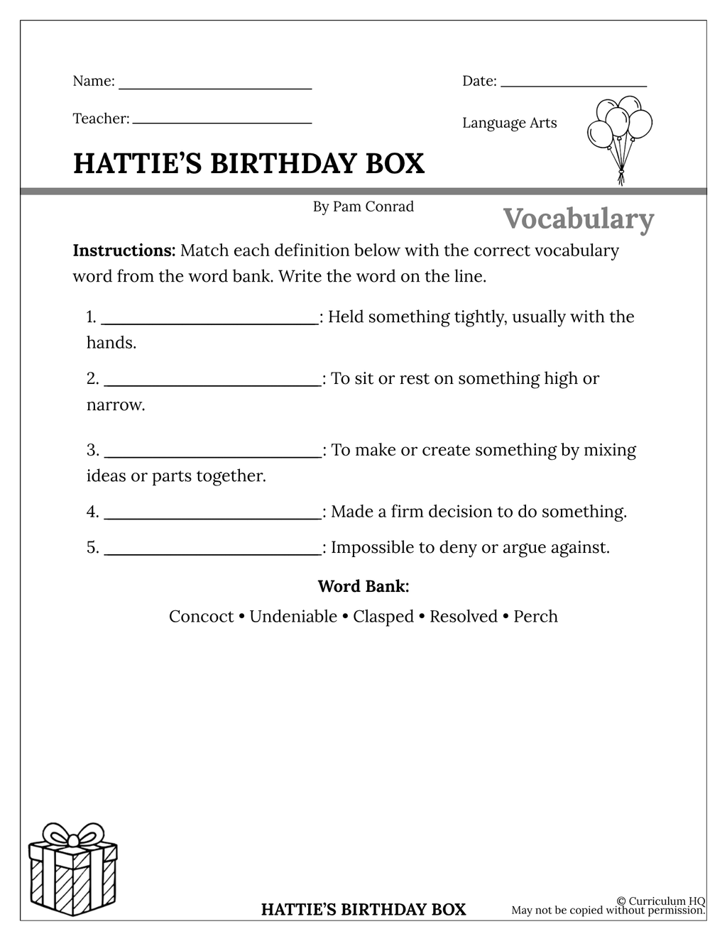 Hattie's Birthday Box