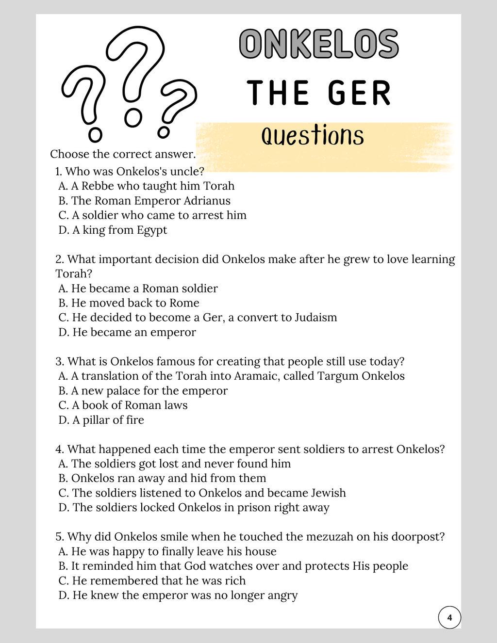 Onkelos the Ger {3-5}