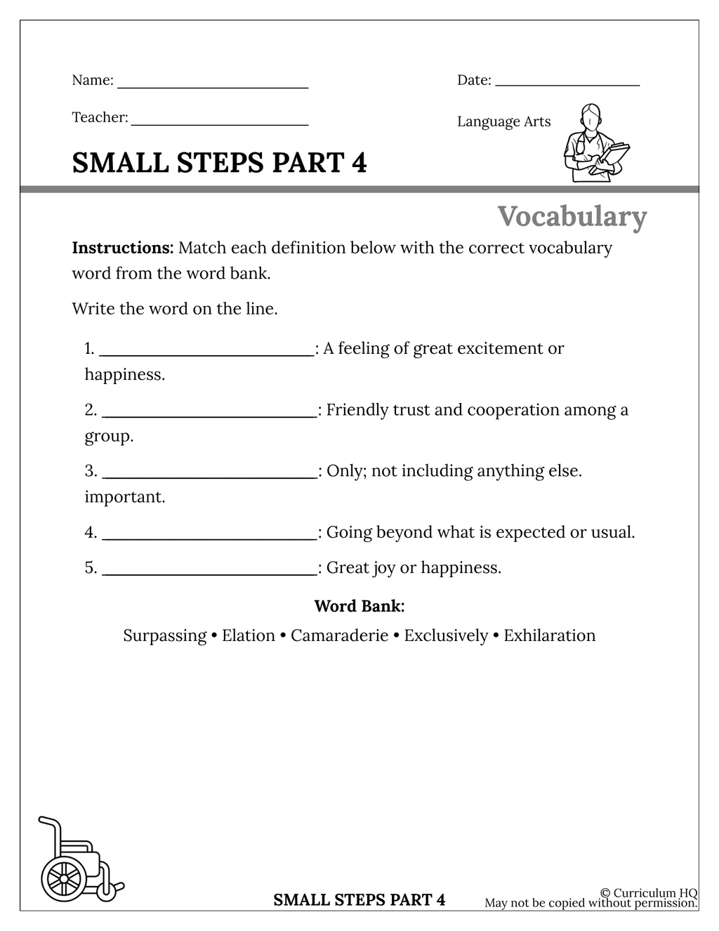 Small Steps Part 4