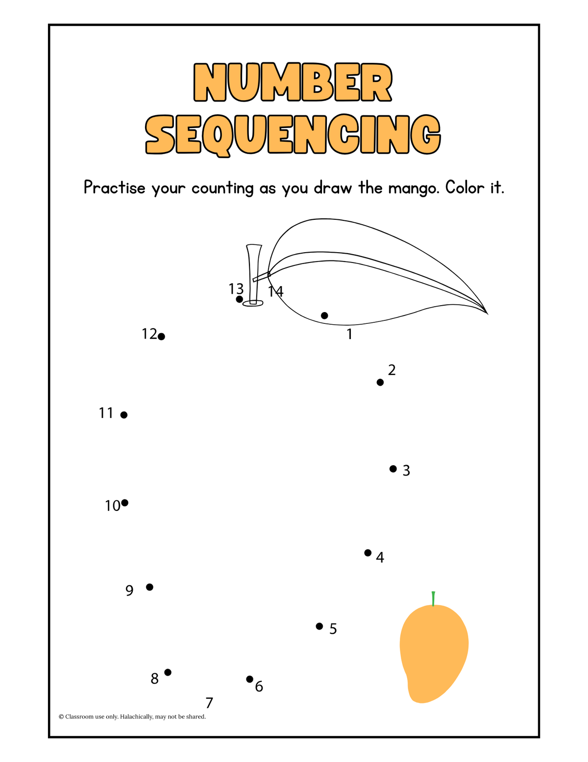 Number Sequencing {Pre K-Grade 1}