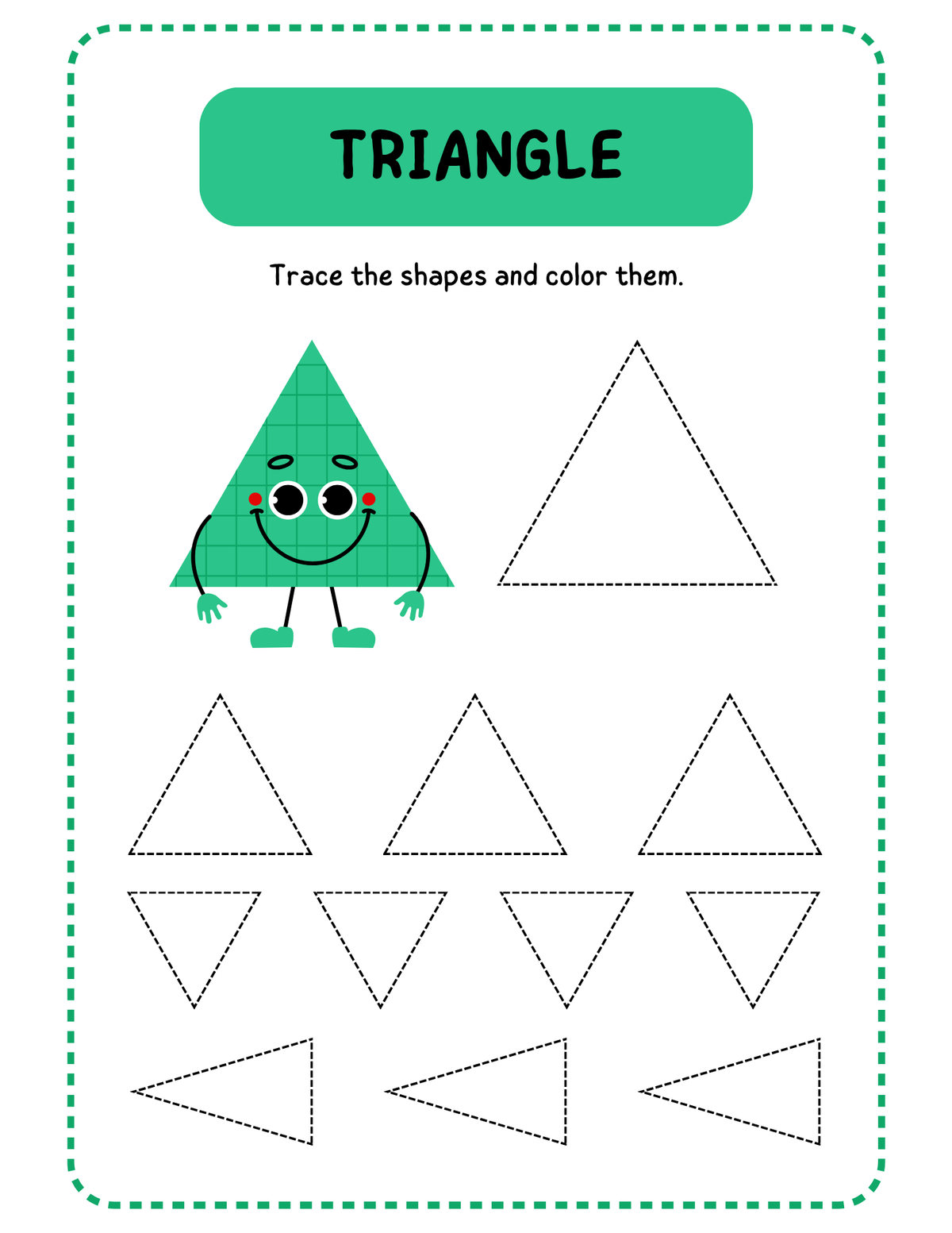 Shapes Tracing {Pre K-K|