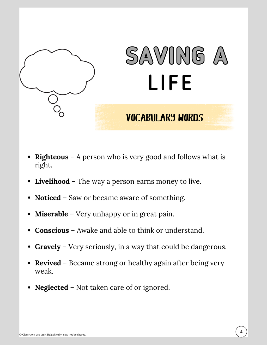 Saving a Life {3-5}