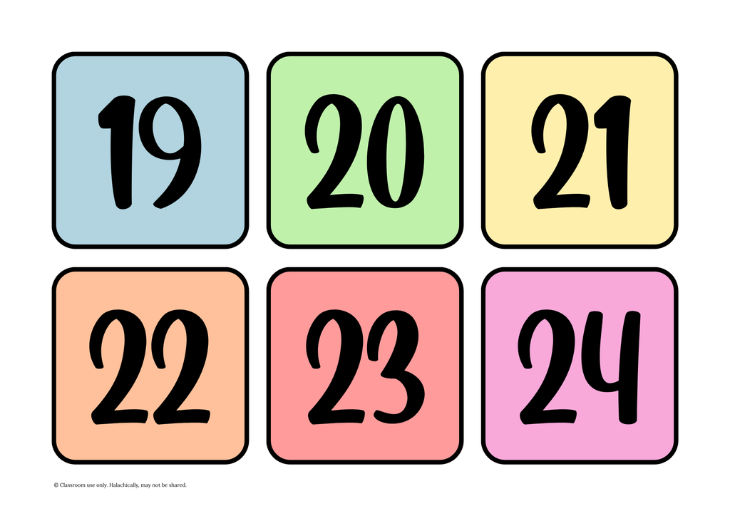 Number Flashcards 1 - 100 {Pre K-Grade 2}