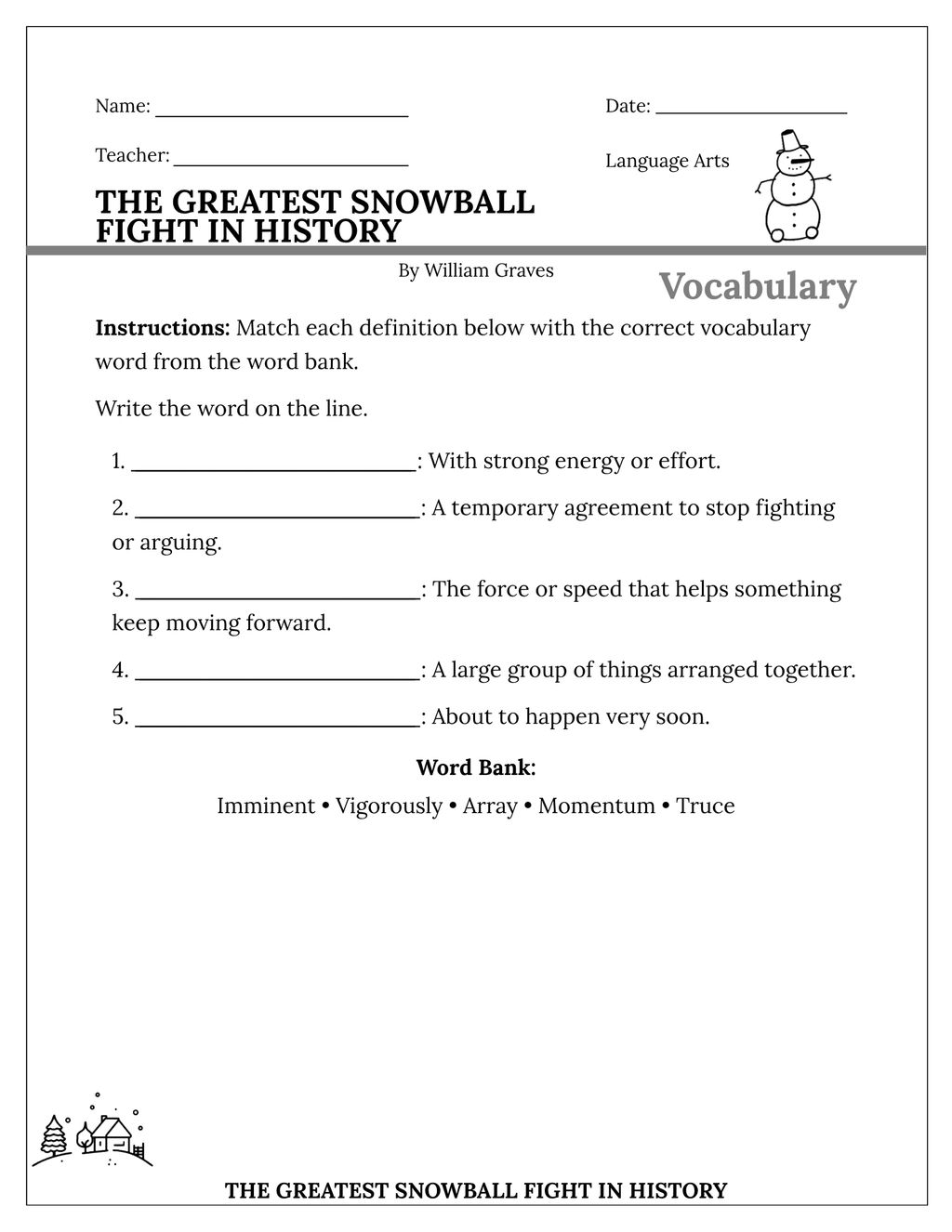 The Greatest Snowball Fight in History