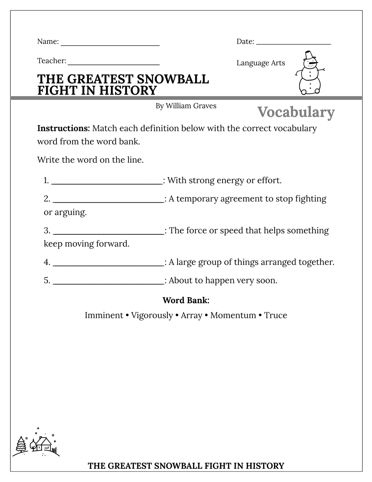 The Greatest Snowball Fight in History