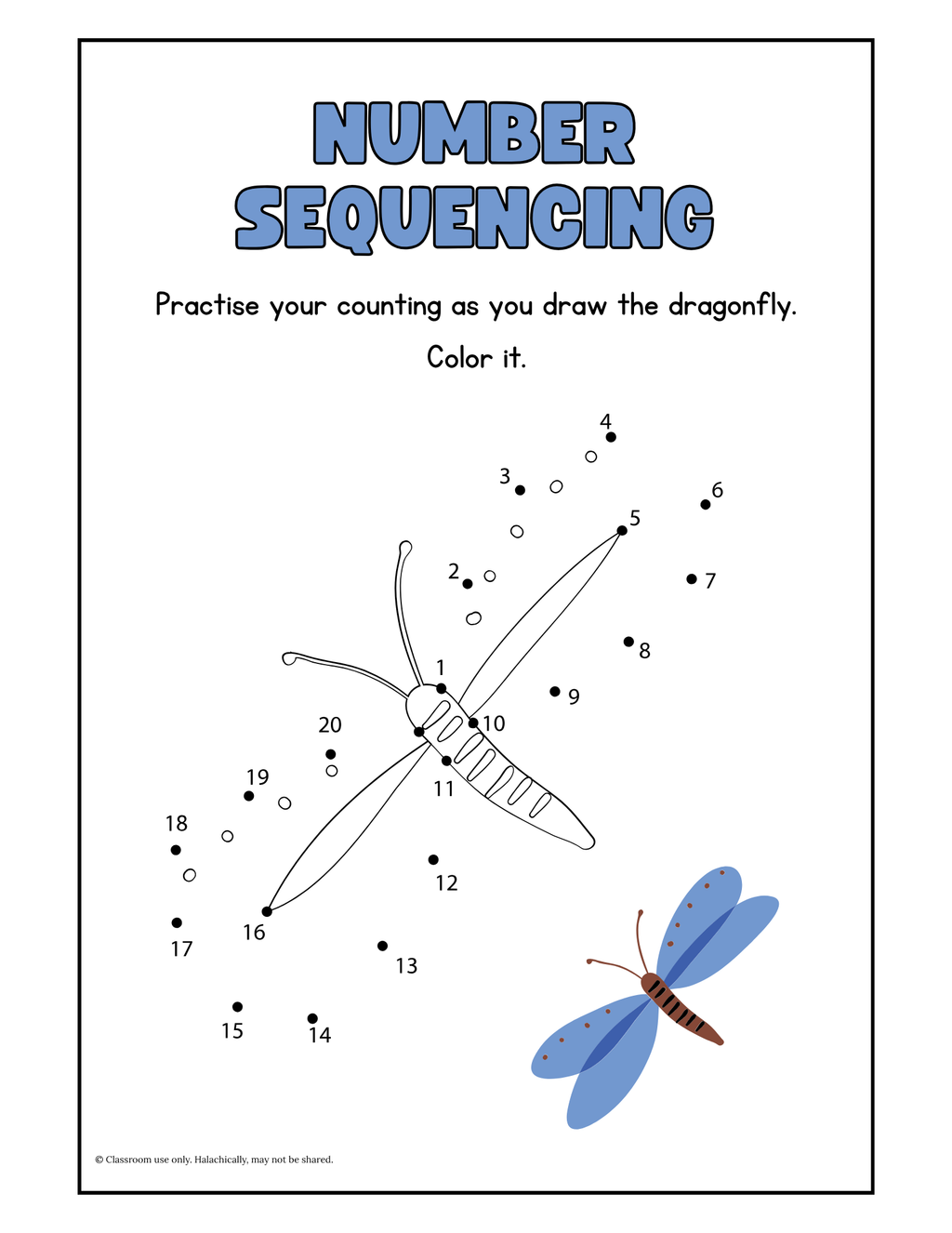 Number Sequencing {Pre K-Grade 1}