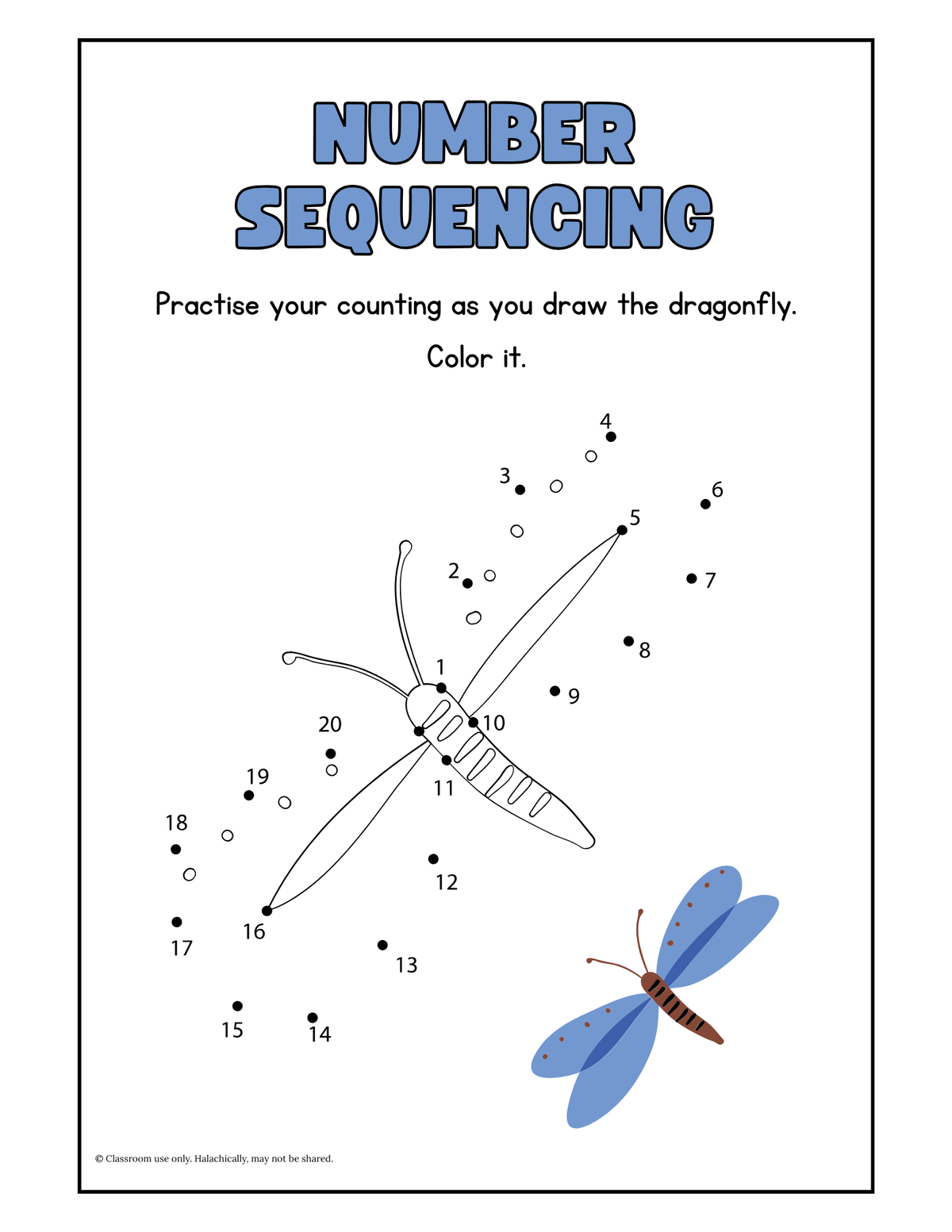 Number Sequencing {Pre K-Grade 1}