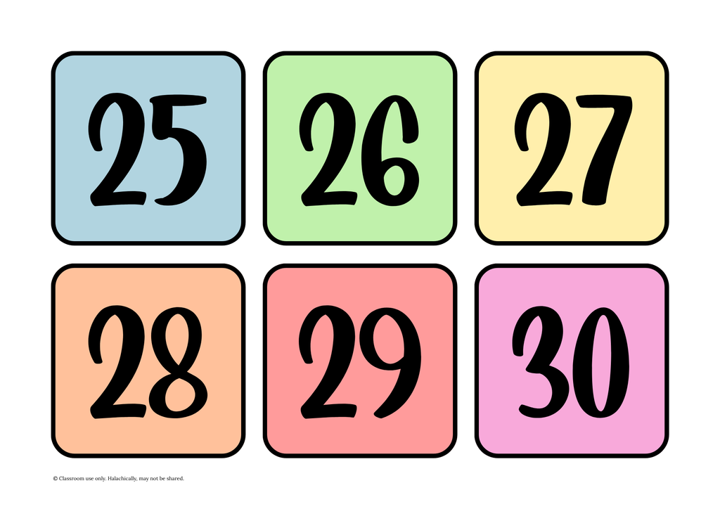 Number Flashcards 1 - 100 {Pre K-Grade 2}