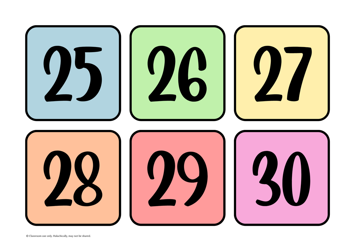 Number Flashcards 1 - 100 {Pre K-Grade 2}