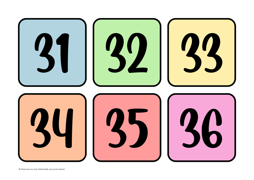 Number Flashcards 1 - 100 {Pre K-Grade 2}