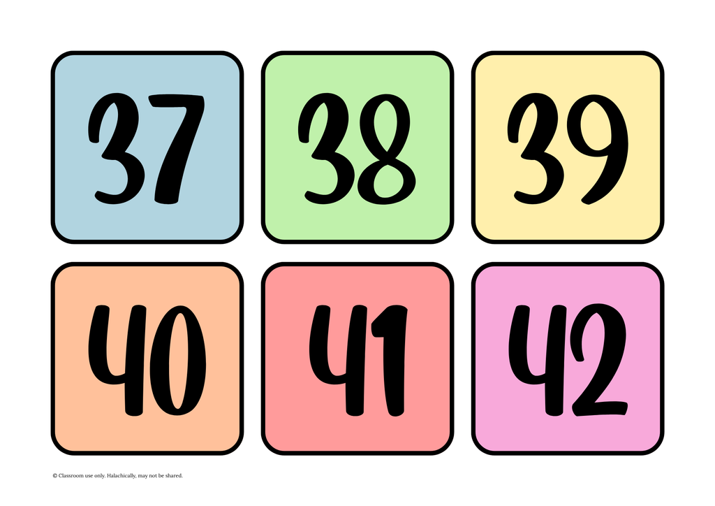 Number Flashcards 1 - 100 {Pre K-Grade 2}