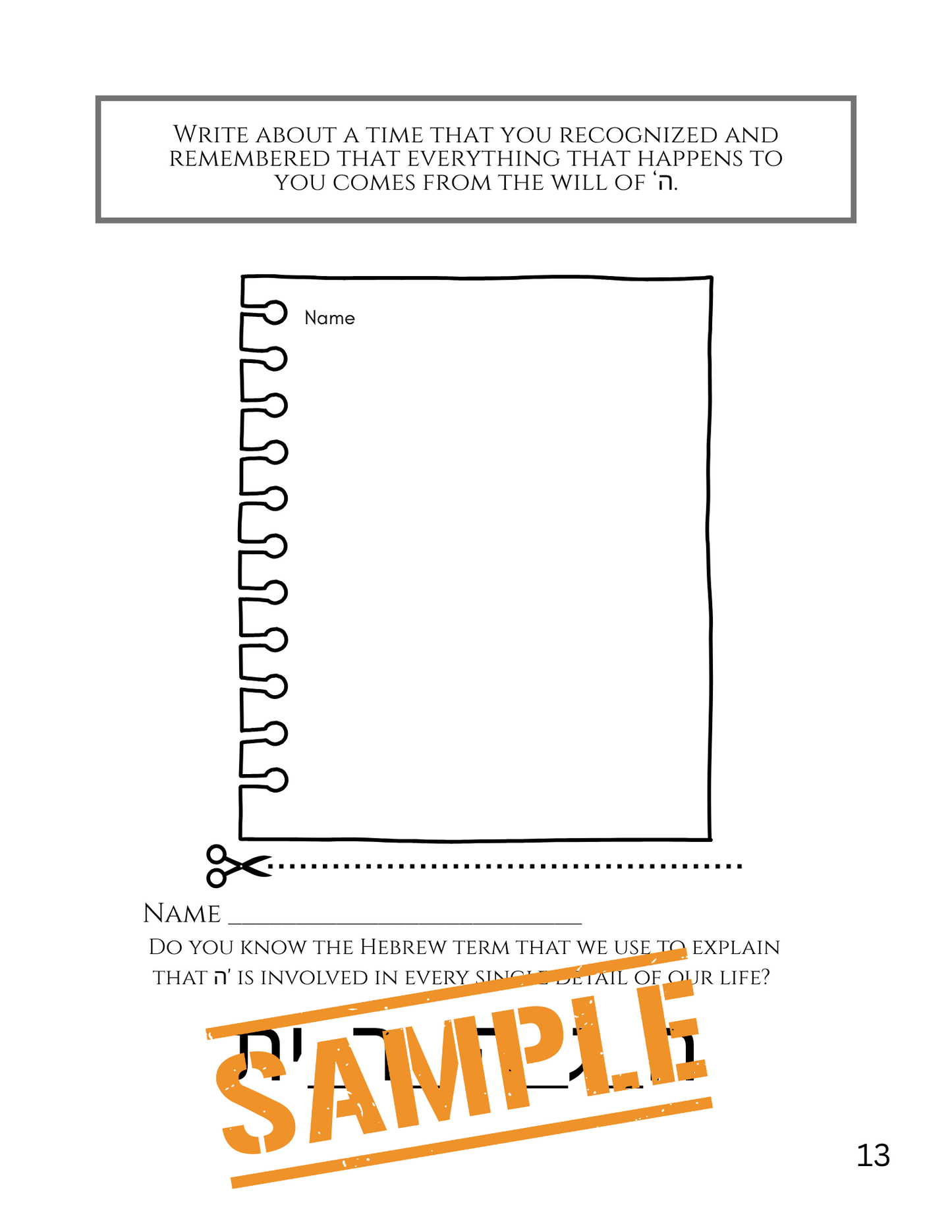 Mitzva Workbook