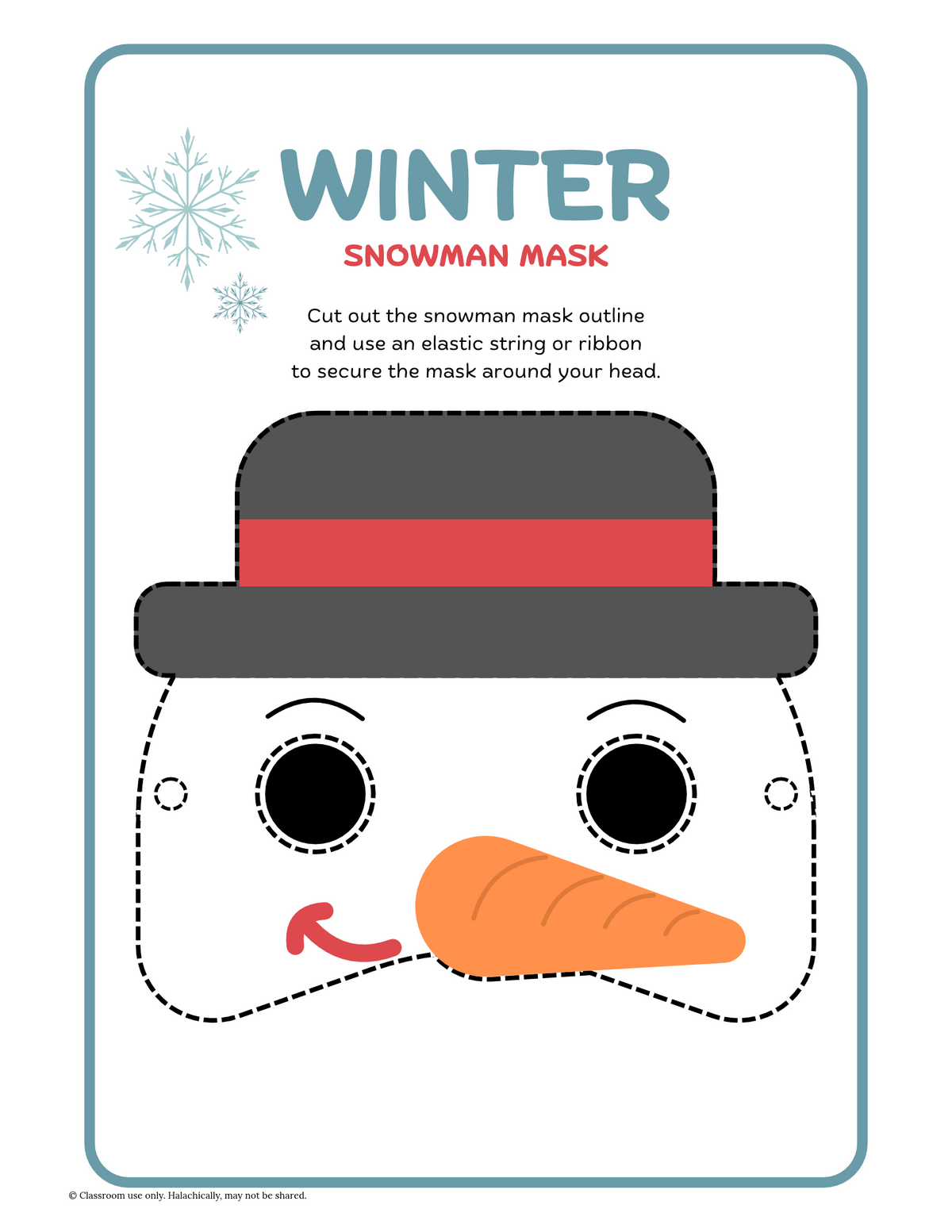 Snowman Mask