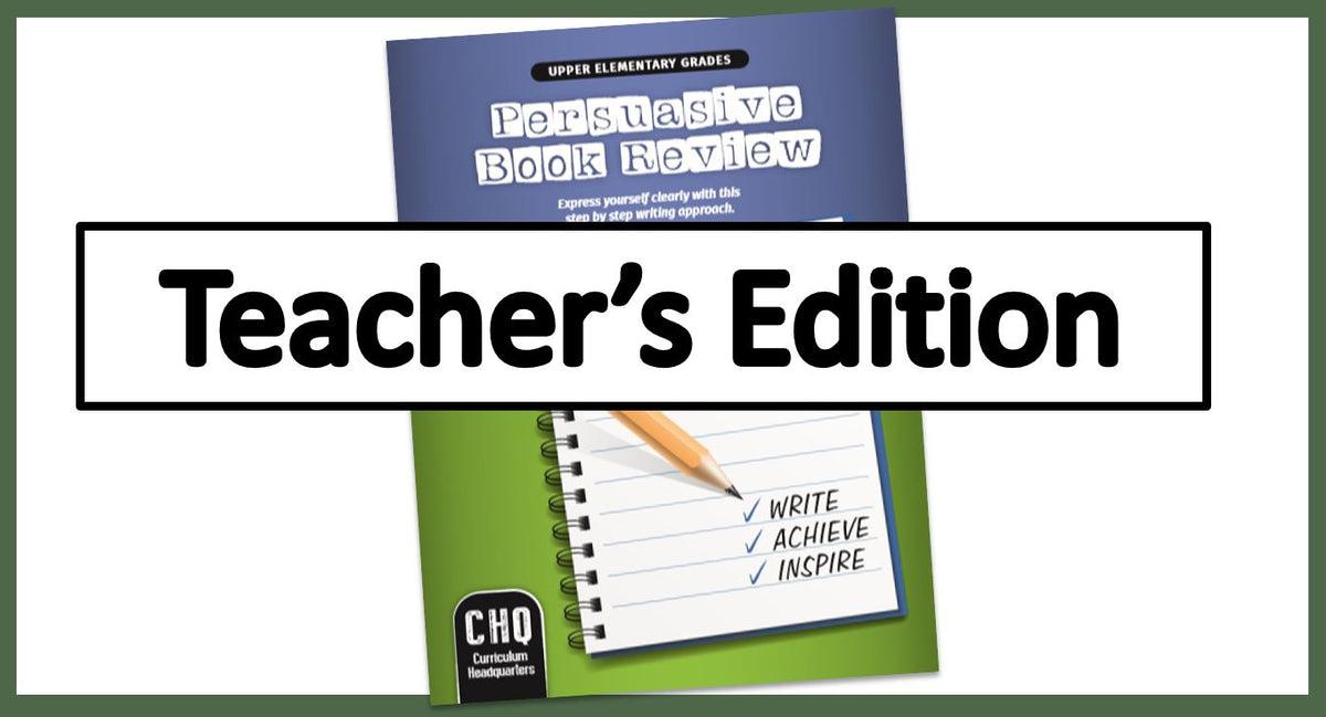 Persuasive Book Review Teacher's Edition  - Digital Download